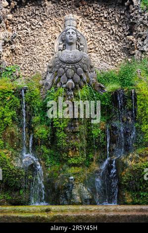 Grotte, Villa d'Este, Tivoli, Rom, Latium, Italien Stockfoto