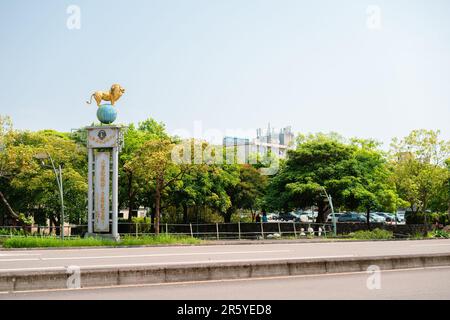 Yilan, Taiwan - 20. März 2023 : Kulturpark in der Nähe der Gedenkhalle zur Gründung der Yilan-Administration Stockfoto