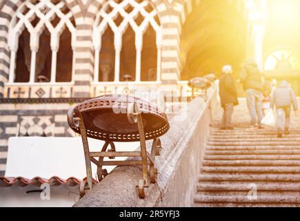 Kathedrale von Amalfi an der Amalfiküste in Italien Stockfoto