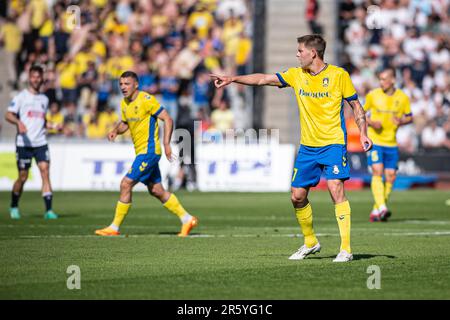 Aarhus, Dänemark. 04., Juni 2023. Nicolai Vallys (7) von Broendby, WENN sie während des 3F. Superliga-Spiels zwischen Aarhus GF und Broendby IF im Ceres Park in Aarhus gesehen wurden. (Foto: Gonzales Photo - Morten Kjaer). Stockfoto