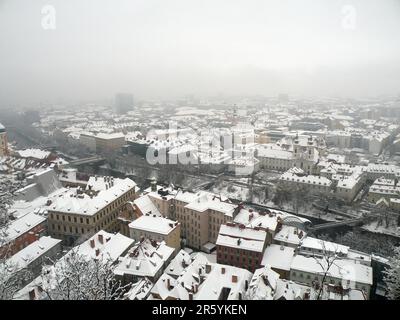 Mur, Schlossberg, Graz, Steiermark, Österreich, Europa Stockfoto