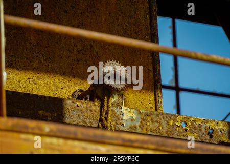 3. April 2023 Nicosia Zypern. Alte Kupfermine und Hafen in Nikosia Zypern Stockfoto