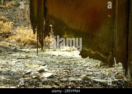 3. April 2023 Nicosia Zypern. Alte Kupfermine und Hafen in Nikosia Zypern Stockfoto