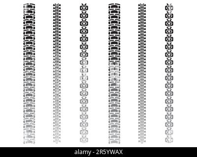 Reifenspuren. Mehr Spuren in meinem Portfolio. Stock Vektor
