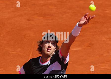 Paris, Frankreich. 05. Juni 2023. Nicolas Jarry von Chile während der French Open 2023, Roland-Garros 2023, Grand-Slam-Tennisturnier, am 7. Juni 2023 im Stade Roland-Garros in Paris, Frankreich - Foto Jean Catuffe/DPPI Credit: DPPI Media/Alamy Live News Stockfoto