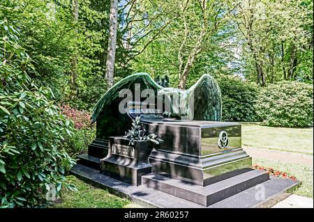 Essen (NRW, Deutschland): Familienfriedhof der Familie Krupp in Essen Bredeney; Friedhof der Familie Krupp Stockfoto