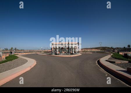 Abwasserlösungen: Die Technologie hinter dem Werk Waterleau in Marrakesch Stockfoto