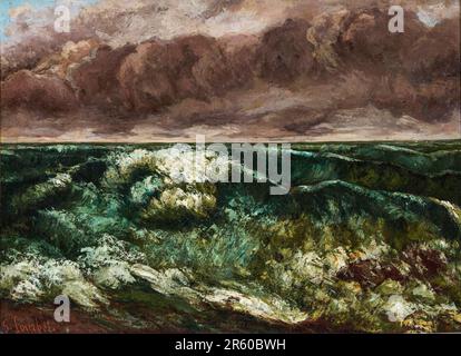 Gustave Courbet, The Wave (La Vague), Ölgemälde auf Leinwand, 1869 Stockfoto