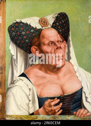 Quentin Matsys, eine alte Frau, (die hässliche Herzogin), Porträt in Öl auf Holz, ca. 1513 Stockfoto