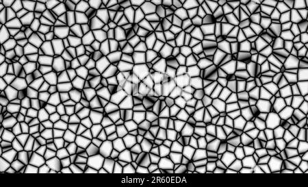 Abstraktes Zellmuster. Computergeneriertes 3D-Rendering Stockfoto