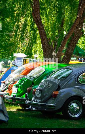 17. Juli 2022 Eskisehir Türkei. VW-Käfer-Versammlungslager in Saricakaya Eskisehir Türkei Stockfoto