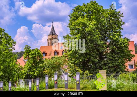 BADEN-WÜRTTEMBERG : BLICK AUF DIE STADTKIRCHE BALINGEN Stockfoto