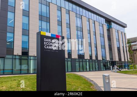 Der Darlington Economic Campus in Darlington, England, Großbritannien integriert jetzt Mitarbeiter des Finanzministeriums im Rahmen des Levelling-Up-Projekts Stockfoto