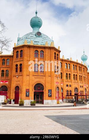 Die erste Stierkampfarena in Portugal, der Campo Pequeno auf der Avenida Republica, Lissabon. Stockfoto