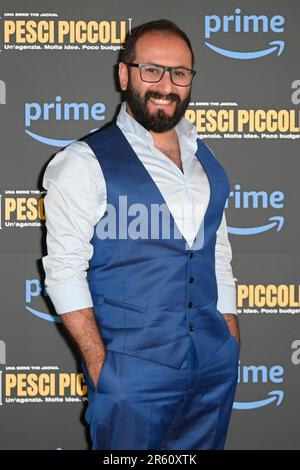 Rom, Italien. 06. Juni 2023. Fabio Balsamo nimmt an der Fotokonferenz der Prime-Video-tv-Serie „Pesci piccoli“ im Cinema Barberini Teil. Kredit: SOPA Images Limited/Alamy Live News Stockfoto