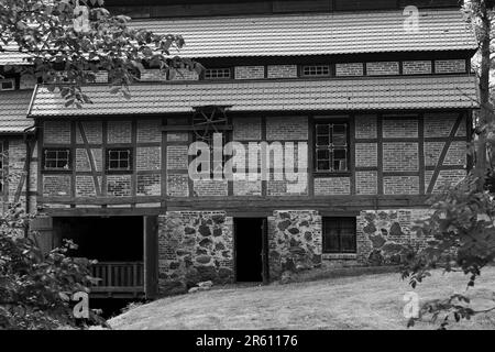 Wassermühle in Hanshagen, Mühlentag, Museum, Ausstellung, Mecklenburg-Vorpommern, Deutschland, Europa Stockfoto