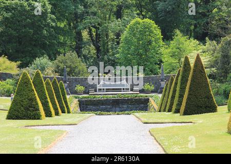 Plas Cadnant, Versteckte Gärten Stockfoto