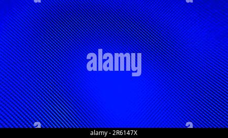 Makroaufnahme eines blauen LCD-Bildschirms in Nahaufnahme Stockfoto