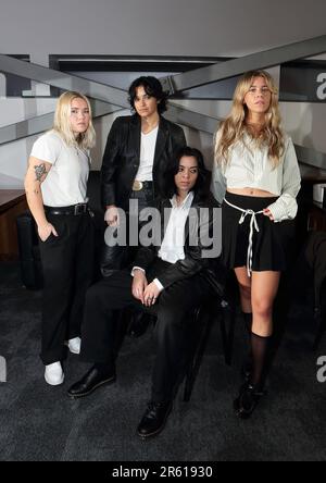 The Aces, 3Arena Dublin 3. Dez 2022 L-R Katie Henderson, Cristal Ramirez, Alisa Ramirez, McKenna Petty Stockfoto