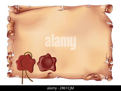 Pergamentvektor Stock Vektor