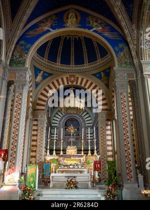 Hochaltar der Kirche Santa Margherita, Cortona Stockfoto