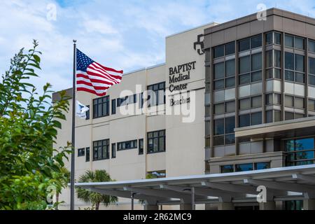 Baptist Medical Center / Beaches, ein Krankenhaus im Baptist Healthcare System, in Jacksonville Beach, Florida. (USA) Stockfoto