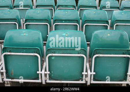 Freie Plätze vor Essex Eagles vs Sussex Sharks, Vitality Blast T20 Cricket am 6. Juni 2023 im Cloud County Ground Stockfoto