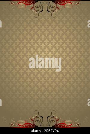 Kunstvoller Rahmen. Diese Abbildung kann als Designerarbeit nützlich sein Stock Vektor