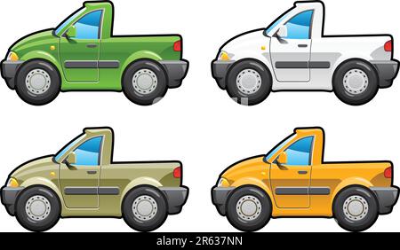 Teil meiner Kollektionen von Karosserieformen. Nur einfache Verläufe - kein Verlaufsgitter Stock Vektor