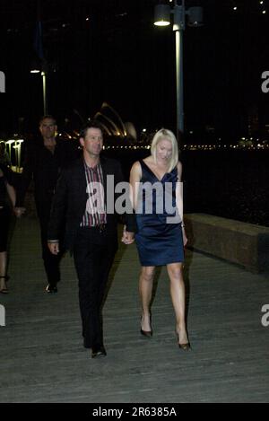 Ricky Ponting, die Verlobungsparty für den Cricketspieler Michael Clarke und seinen Verlobten Lara Bingle, fand im Luna Park statt. Sydney, Australien. 04.04.08. Stockfoto