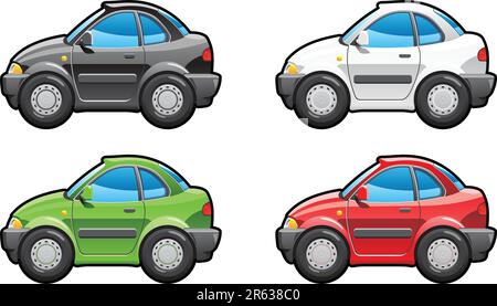 Putsch? Teil meiner Kollektionen von Karosserieformen. Nur einfache Verläufe - kein Verlaufsgitter Stock Vektor