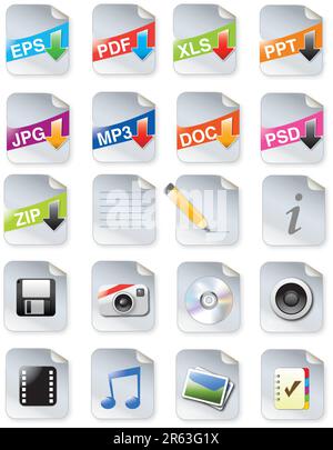 Toolkit für Designer – Websymbole Stock Vektor
