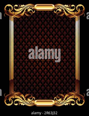 Kunstvoller Rahmen. Diese Abbildung kann als Designerarbeit nützlich sein Stock Vektor