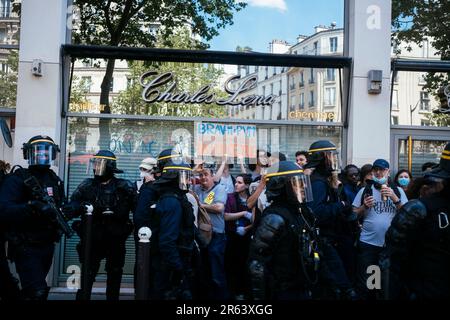 Paris, Frankreich. 01. Juni 2023. Proteste gegen die Rentenreform. Paris, 6. Juni 2023. Fotos von Jérémy Paoloni/ABACAPRESS.COM Kredit: Abaca Press/Alamy Live News Stockfoto
