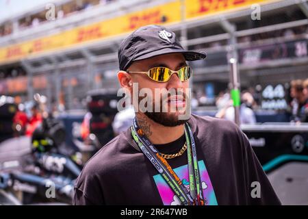 Circuit de Barcelona-Catalunya, Barcelona, SpainMonaco, 4. Juni 2023: Neymar da Silva Santos Júnior, während des Formel-1-Grand Prix von Monaco Stockfoto