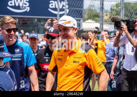 Circuit de Barcelona-Catalunya, Barcelona, SpainMonaco, 4. Juni 2023: Oscar Piastri , während des Formel-1-Grand Prix von Monaco Stockfoto