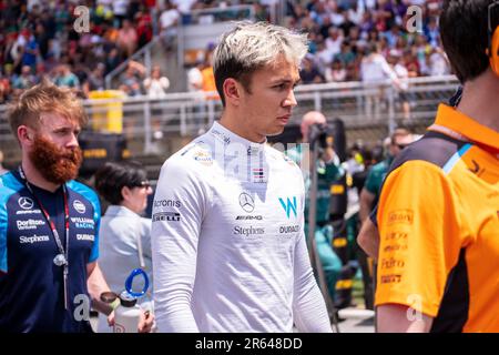Circuit de Barcelona-Catalunya, Barcelona, SpainMonaco, 4. Juni 2023: Alex Albon, während des Formel-1-Grand Prix von Monaco Stockfoto