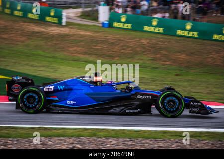 Circuit de Barcelona-Catalunya, Barcelona, SpainMonaco, 3. Juni 2023: Alex Albon, während des Formel-1-Grand Prix von Monaco Stockfoto