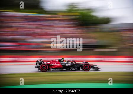 Circuit de Barcelona-Catalunya, Barcelona, SpainMonaco, 3. Juni 2023: Guanyu Zhou, während des Formel-1-Grand Prix von Monaco Stockfoto