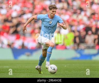 London, Großbritannien. 03. Juni 2023. 03. Juni 2023 – Manchester City gegen Manchester United – Emirates FA Cup Final – Wembley Stadium Manchester City John Stones während des FA Cup Finales 2023. Bildkredit: Mark Pain/Alamy Live News Stockfoto