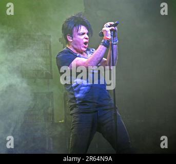 Gary Numan, Splinter Tour UK Leg Gig, Auftritt an der Manchester Academy 20131114, Oxford Road, England, UK, M13 9PR Stockfoto