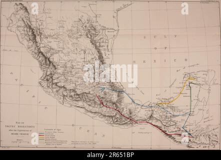 "Die antiken Städte der Neuen Welt: Reisen und Entdeckungen in Mexiko und Mittelamerika von 1857 bis 1882" (1887) Stockfoto