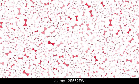 Die Textur ist nahtlos mit schönen fröhlichen festlichen, leuchtend bunten Schleifen. Vektordarstellung. Der Hintergrund. Stock Vektor