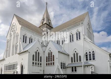 Aus Holz, St. George's Cathedral, Anglikan, Georgetown, Guyana Stockfoto