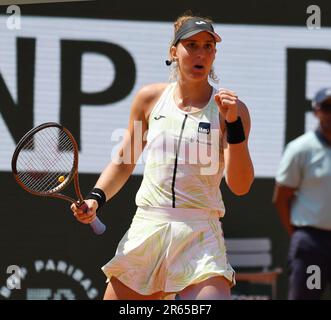 Paris, Frankreich. 07. Juni 2023. Roland Garros Paris French Open 2023 Day11 07/06/2023 Beatrioz Haddad-Maia (BH) gewinnt Viertelfinale. Kredit: Roger Parker/Alamy Live News Stockfoto