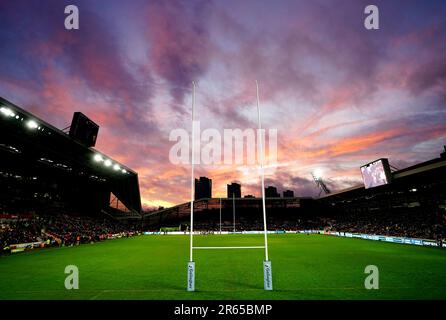 Aktenfoto vom 29.-01-2023. Des GTECH Community Stadium, Heimat der London Irish. London Iren haben sich zur Verwaltung angemeldet, nachdem sie von allen Wettbewerben suspendiert wurden, hat der Verein angekündigt. Ausgabedatum: Mittwoch, 7. Juni 2023. Stockfoto