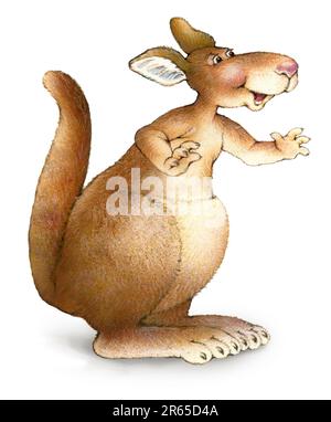 Tiere-Känguru-Figur Stockfoto