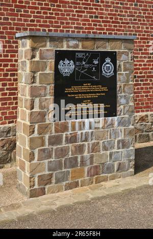 Essex Regiment & Essex Yeomanry Memorial im 1. Weltkrieg in Monchy-le-Preux (Pas-de-Calais), Frankreich Stockfoto