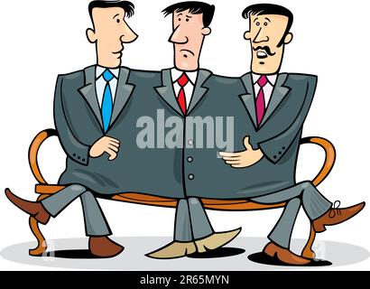 Konzept-Darstellung der Unternehmenspartner Stock Vektor