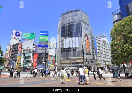 Kreuzweg Zum Bahnhof Shibuya Stockfoto